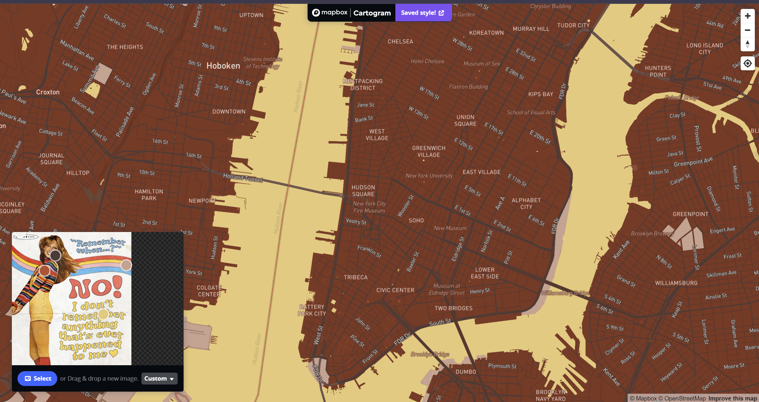 Exploration using mapbox's cartogram tool